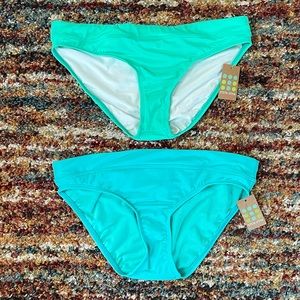 Title Nine Bikini Bottoms Set of 2 Size Medium